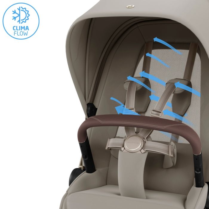 Maxi-Cosi Fame Pushchair & Carrycot - Sapphire Sand (2026 Model)