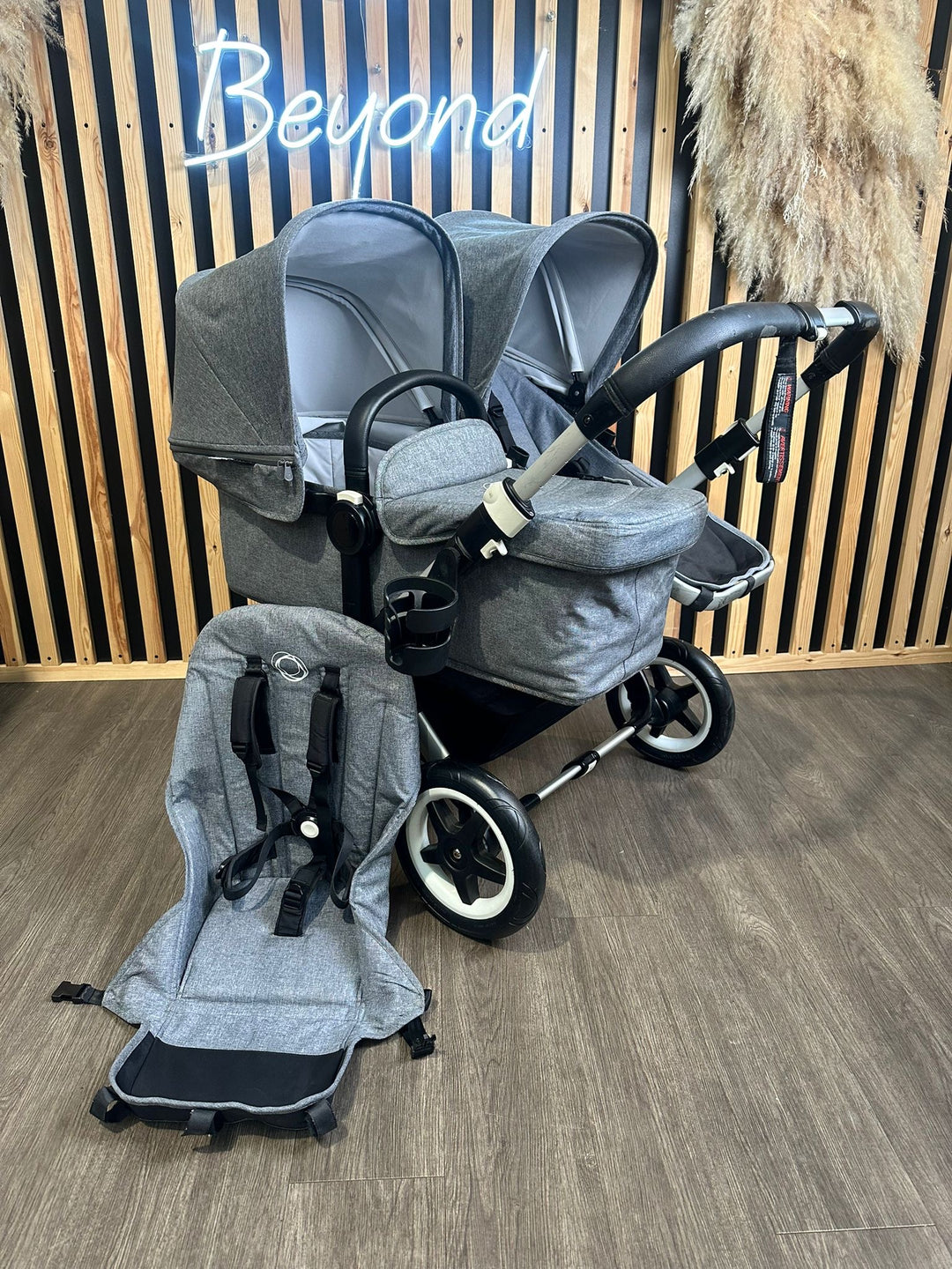 PRE LOVED Bugaboo Donkey 2 Duo - Grey Melange