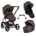 egg3 Tandem Double Stroller - Chocolate Velvet