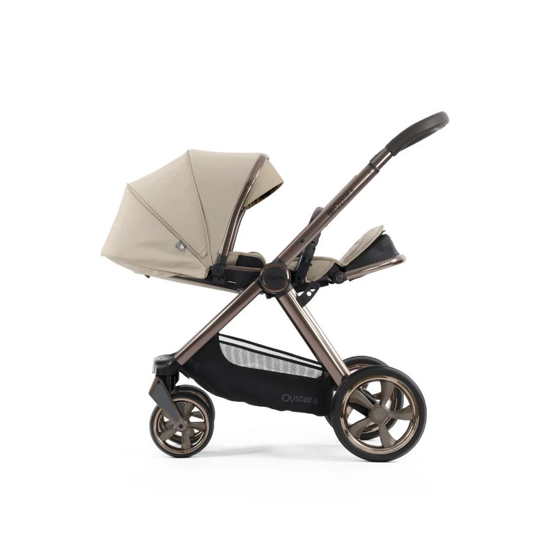 Oyster4 Luxury Travel System Bundle Inc Capsule 360 Car Seat - Buttermilk