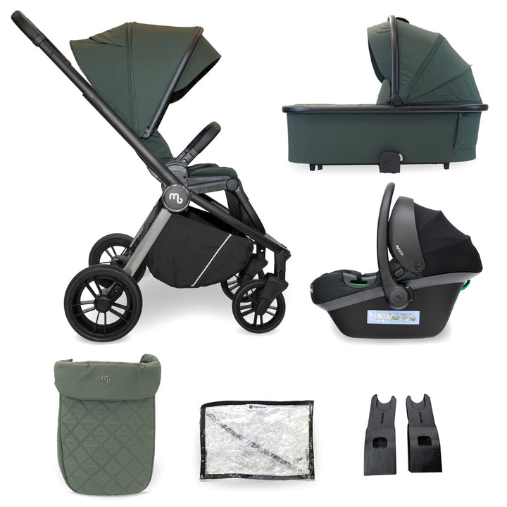 My Babiie MB450i 3-in-1 Travel System with i-Size Car Seat - Forest Green