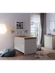 Little Acorns Burlington 3 Piece Nursery Room Set – Cashmere/Truffle Oak