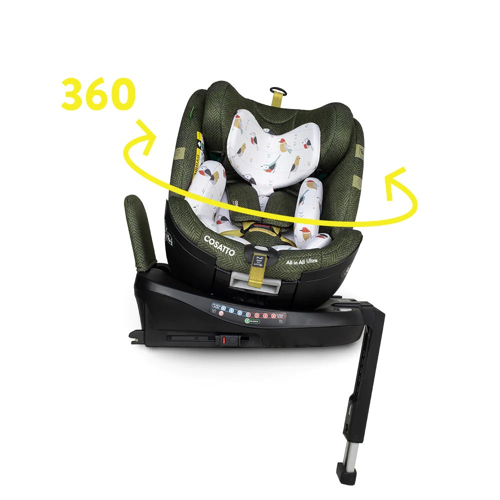 Cosatto All in All Ultra 360 Rotate i-Size - Bureau + FOC Car Seat Accessory Pack