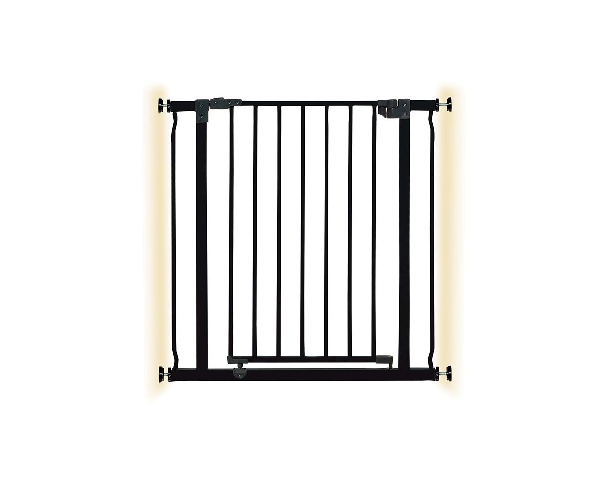 Liberty Security Gate With Smart Stay-Open Feature- Black