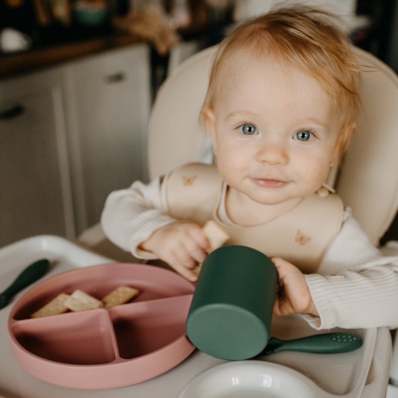 PETITE&MARS Silicone divided plate - Sand