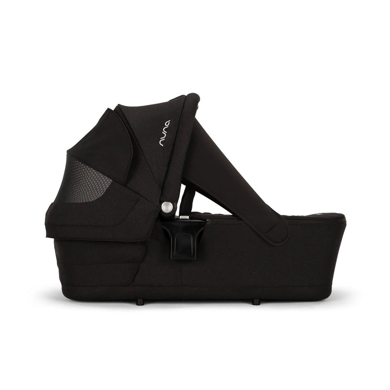 Nuna TRIV Next, LYTL Carrycot, ARRA Flex + Base Curve Travel System - Caviar
