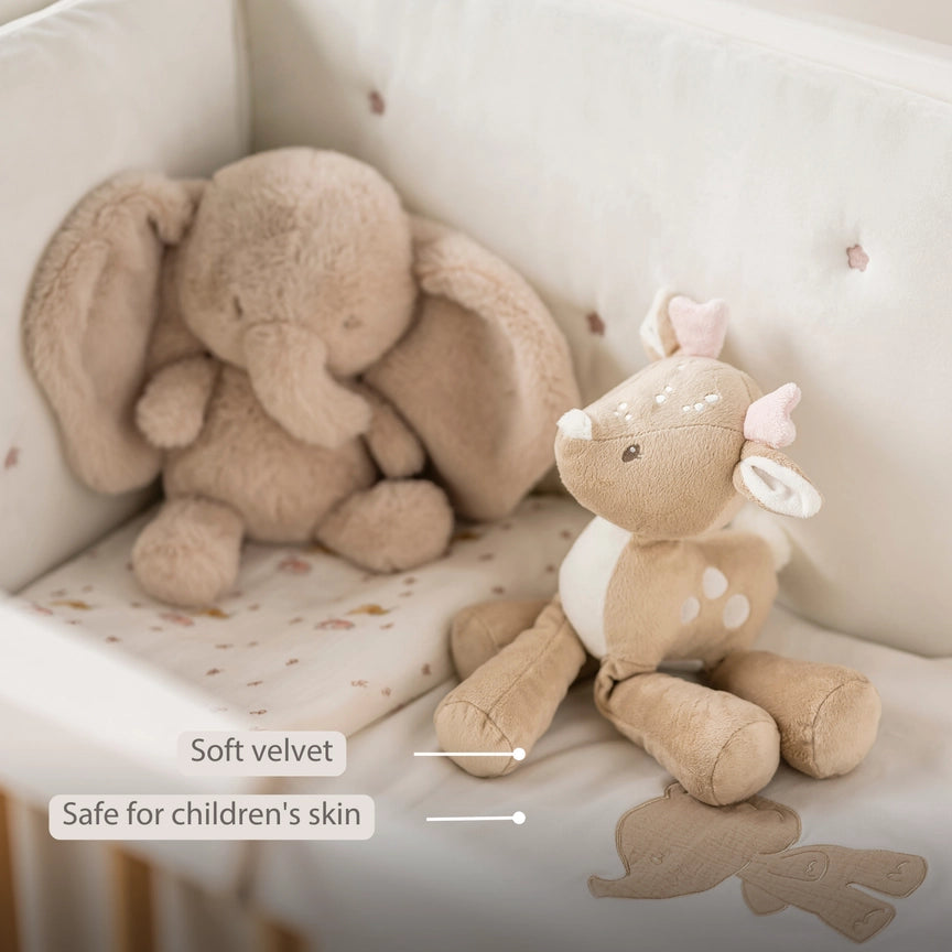 Nattou Fanfan Cuddle Deer 30cm Soft Baby Plush Toy - Beige