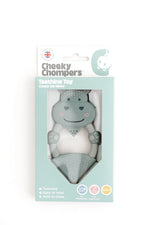 Cheeky Chompers Chewy Hippo Teething Gift Box - Sage