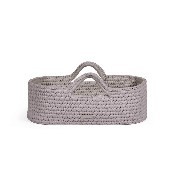 Ickle Bubba Nova Crochet Moses Basket + Pine Stand - Tawny