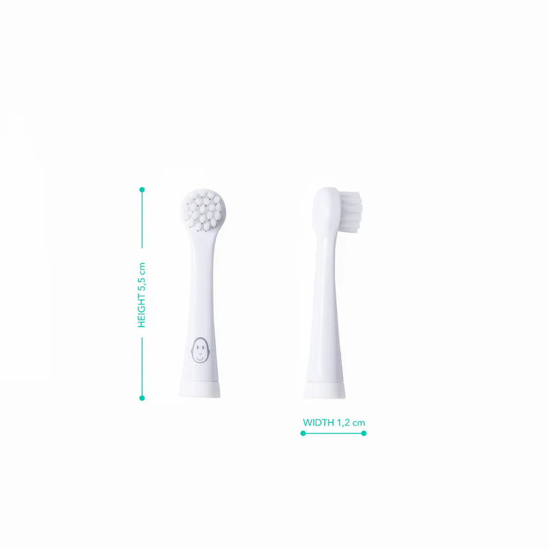 Matchstick Monkey Baby Electric Sonic Toothbrush Replacement Heads (2 Pack)