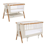 Tutti Bambini CoZee XL Bedside Crib and Cot – Scandinavian Walnut
