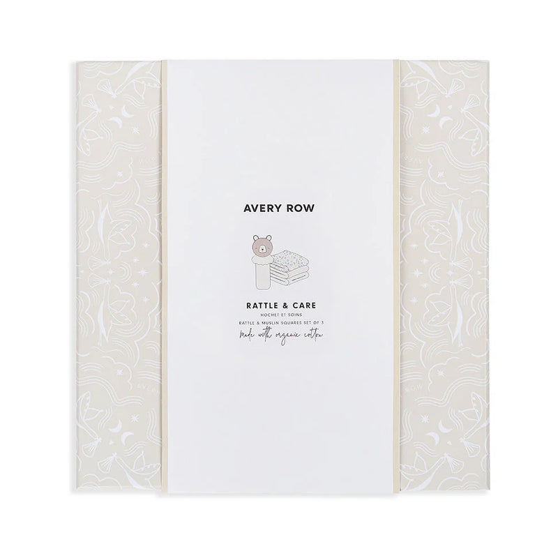 Avery Row Rattle & Care New Baby Gift Set - Nature Trail