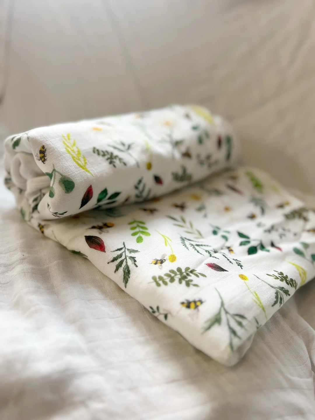 The Gilded Bird Wild Bee Bamboo Baby Blanket