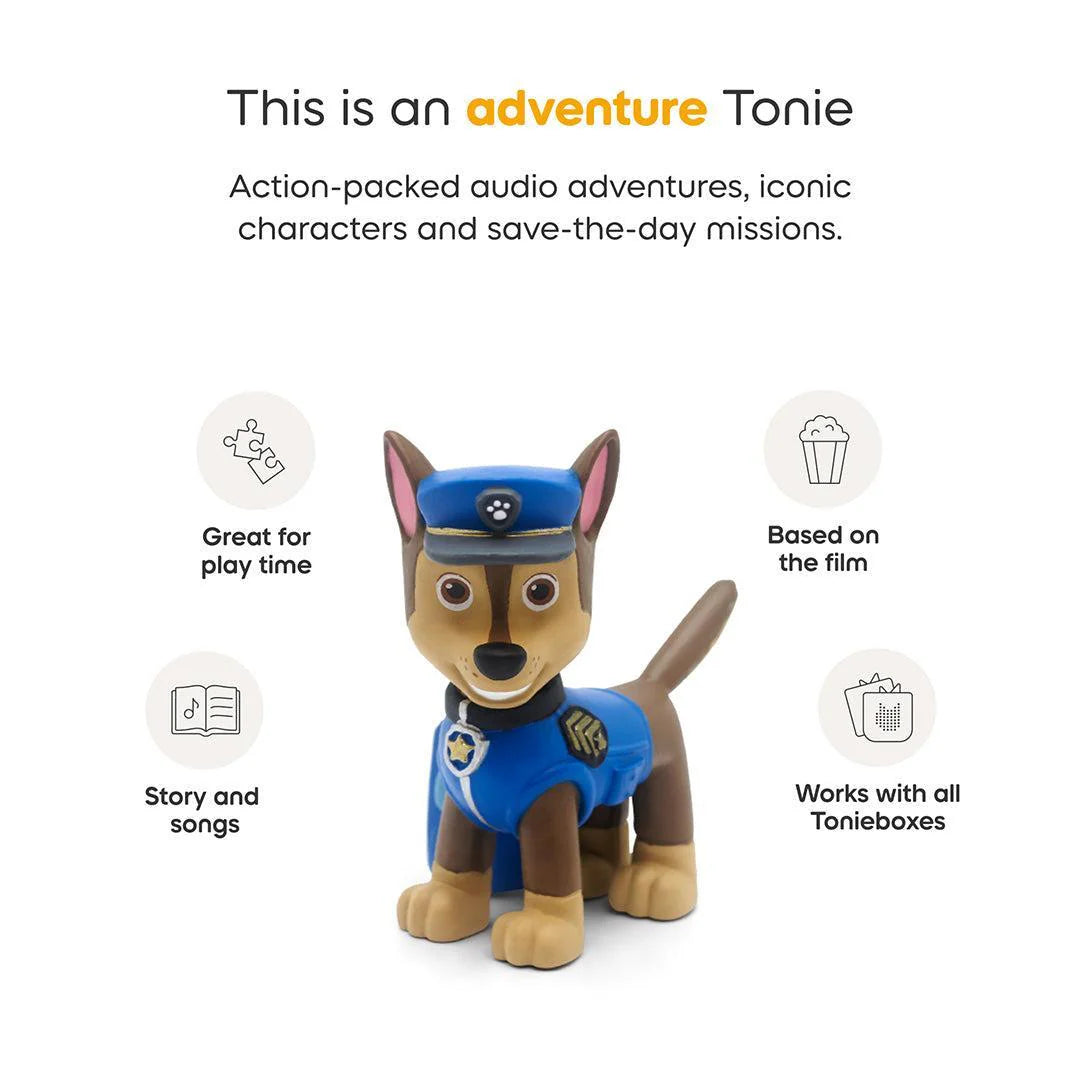 tonies Toniebox 2 Play Set with Paw Patrol Chase Tonie, Tonieplay Game & Tonieplay Controller - Sunset Red