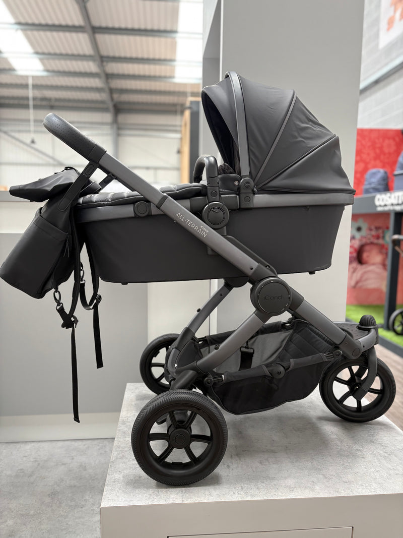 EX DISPLAY iCandy Peach 7 All-Terrain Pram & Pushchair Combo + Footmuff - Storm Grey