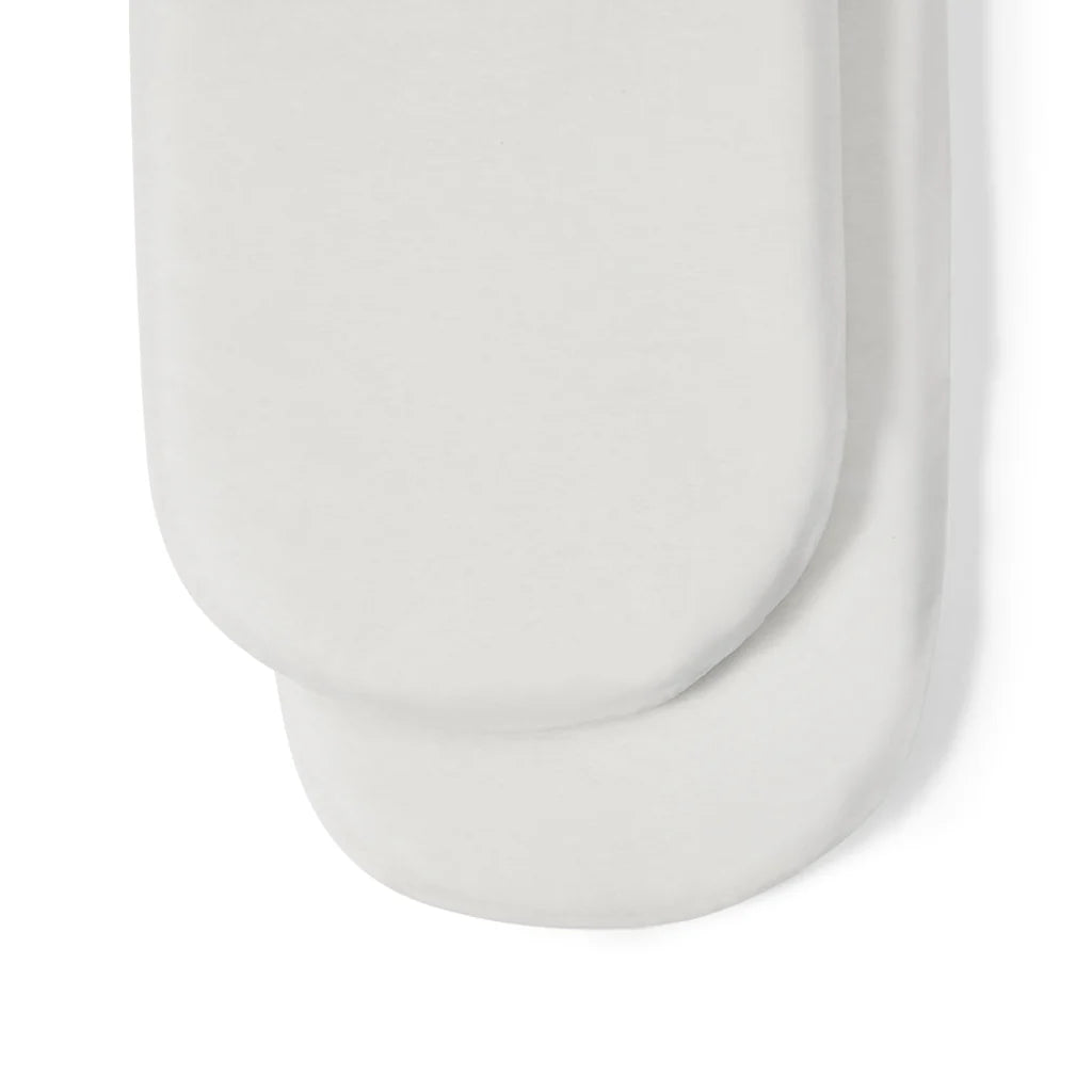 The Little Green Sheep Organic Moses Basket Fitted Sheets - White