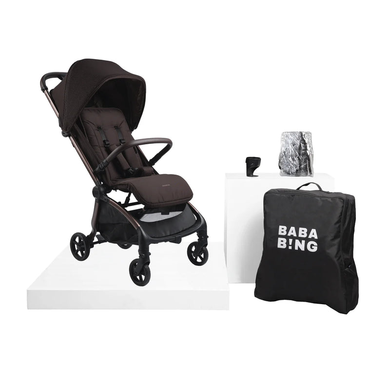Bababing imi Auto Fold Compact Pushchair - Kofe