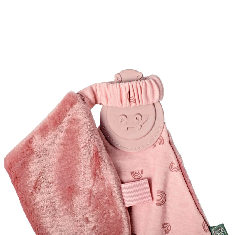 Cheeky Chompers Comfortchew Baby Comforter With Teether - Rainbow Rose