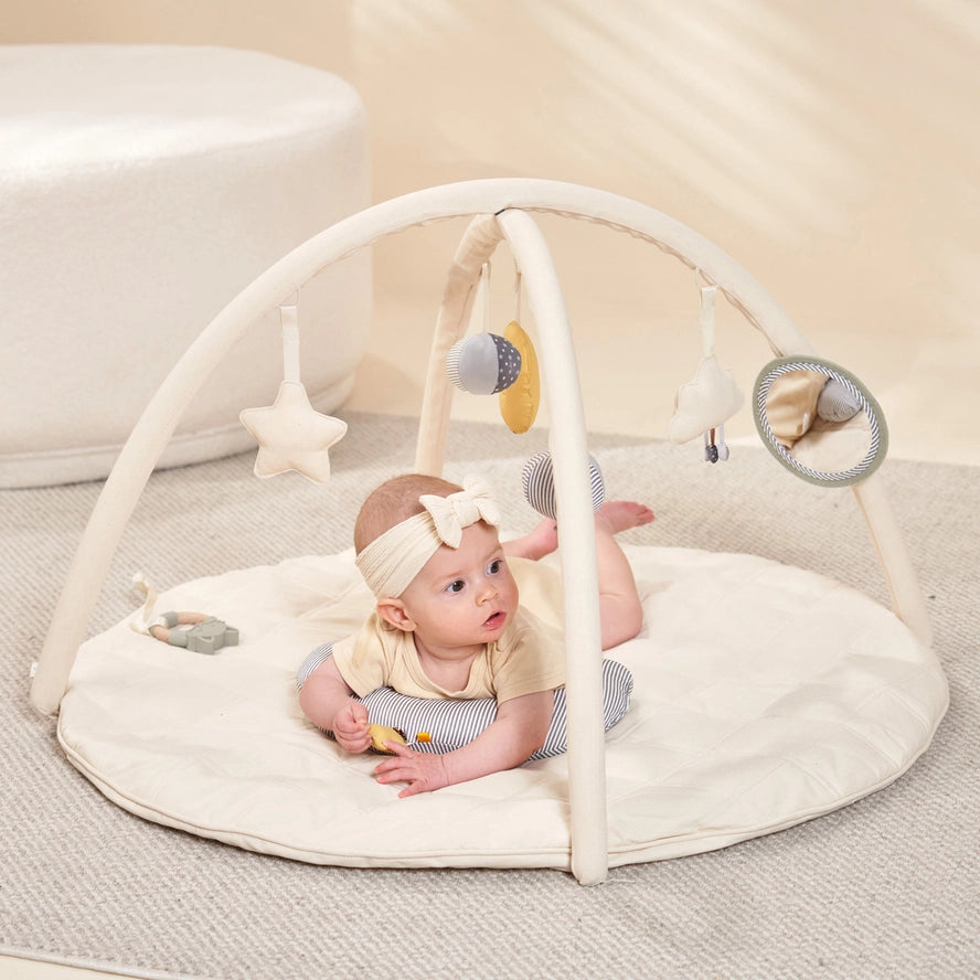Minidream Baby Play Mat & Gym with Tummy Time Cushion