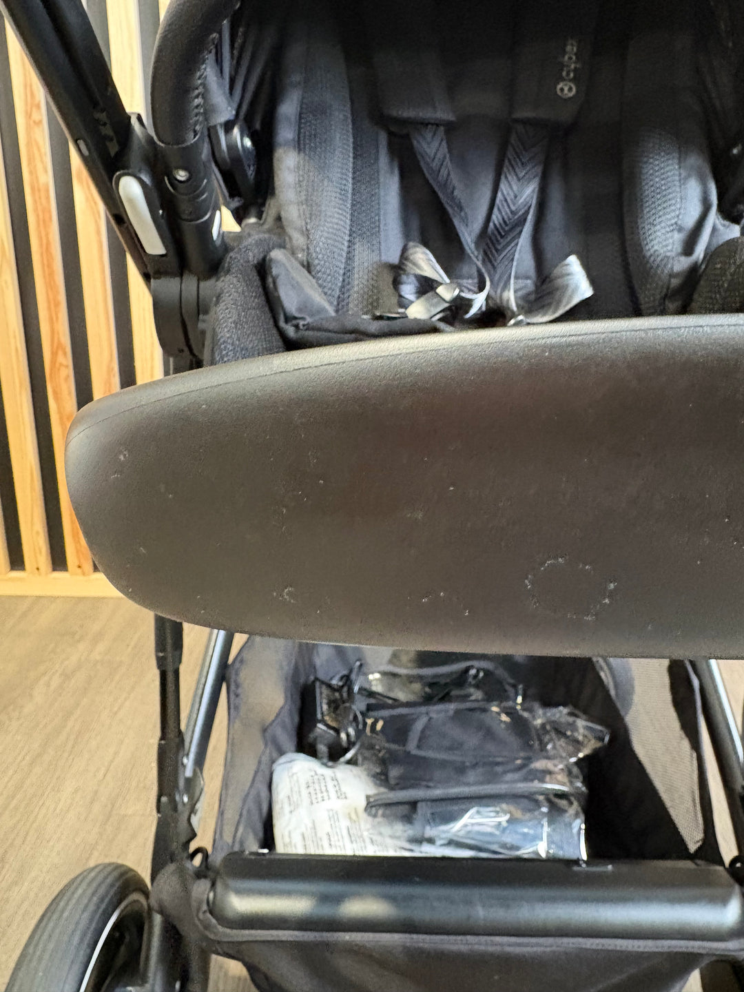 PRE LOVED Cybex e-Gazelle Twin Pushchair - Moon Black