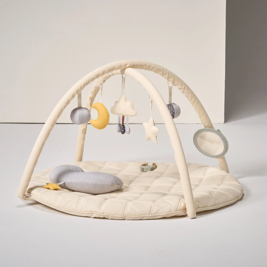 Minidream Baby Play Mat & Gym with Tummy Time Cushion