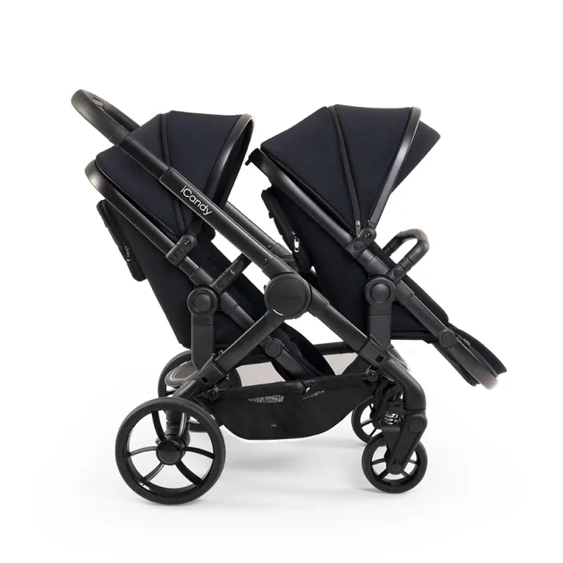 iCandy Peach 7 Double Pushchair Bundle -Black Edition