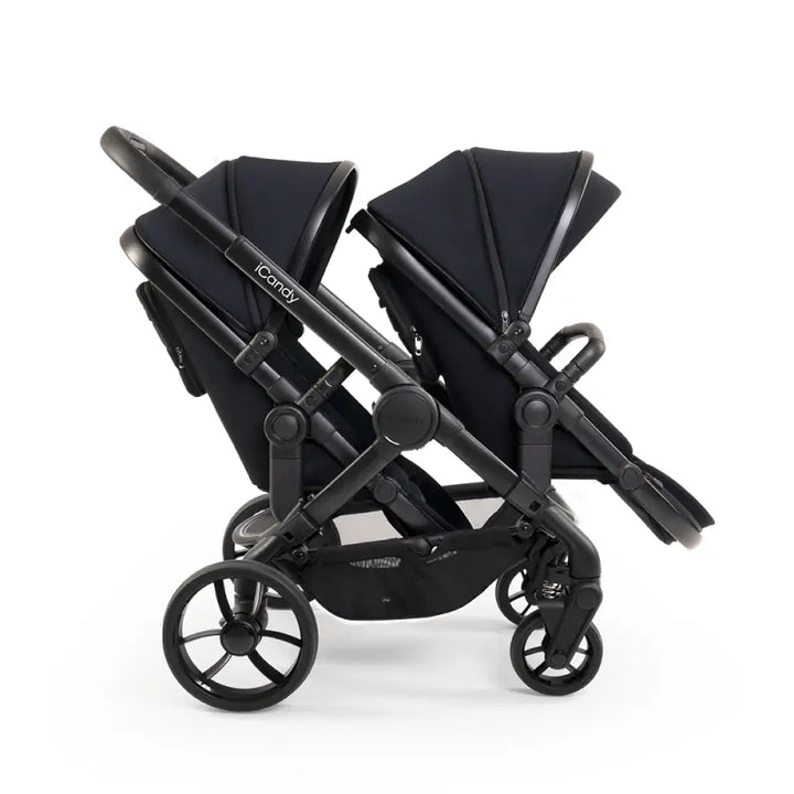 iCandy Peach 7 Double Pushchair Bundle -Black Edition