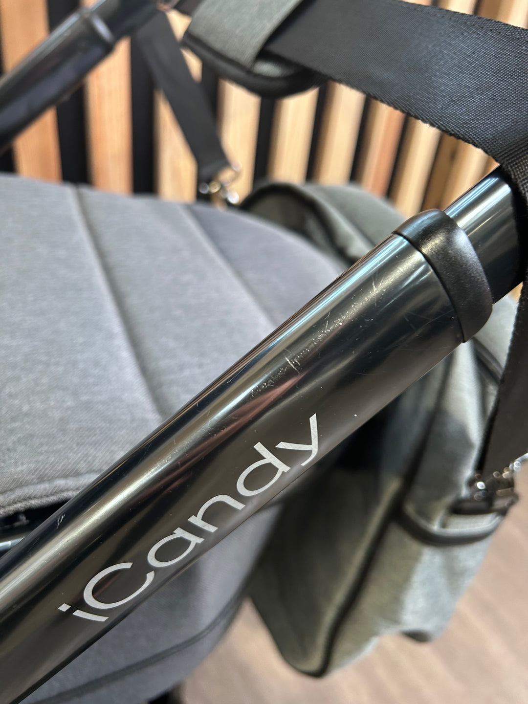 PRE LOVED iCandy Peach 6 Travel System - Dark Grey Twill