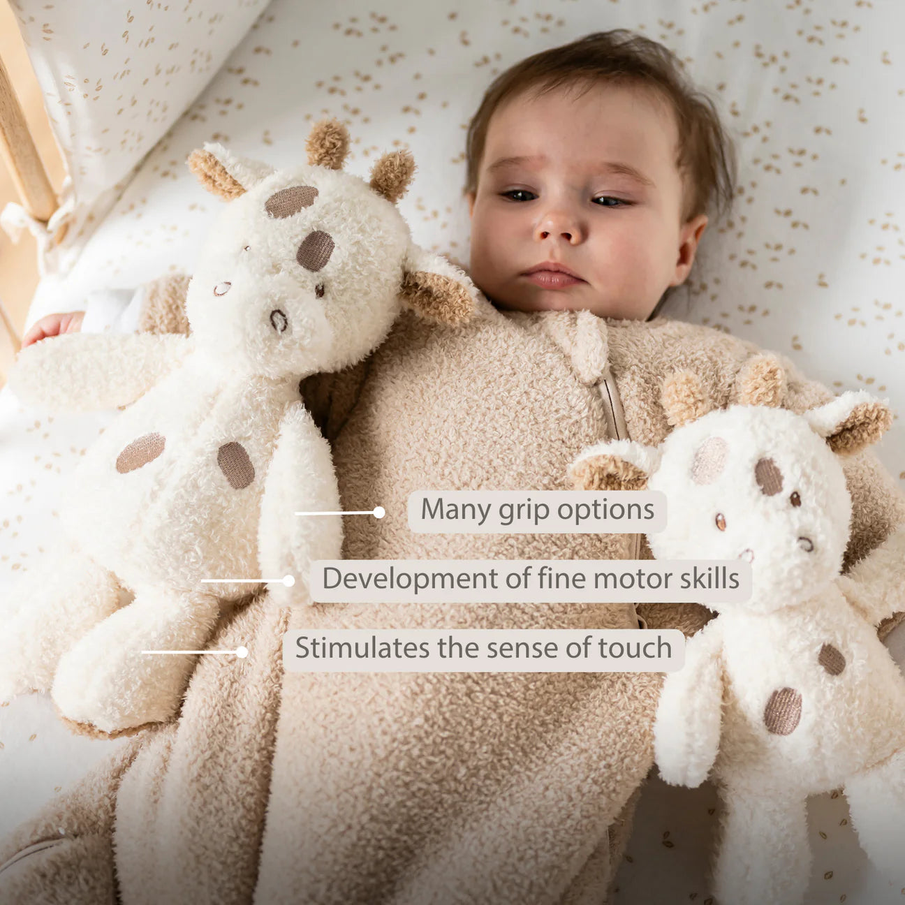 Nattou Mini Cuddly Teddy - Baby Giraffe