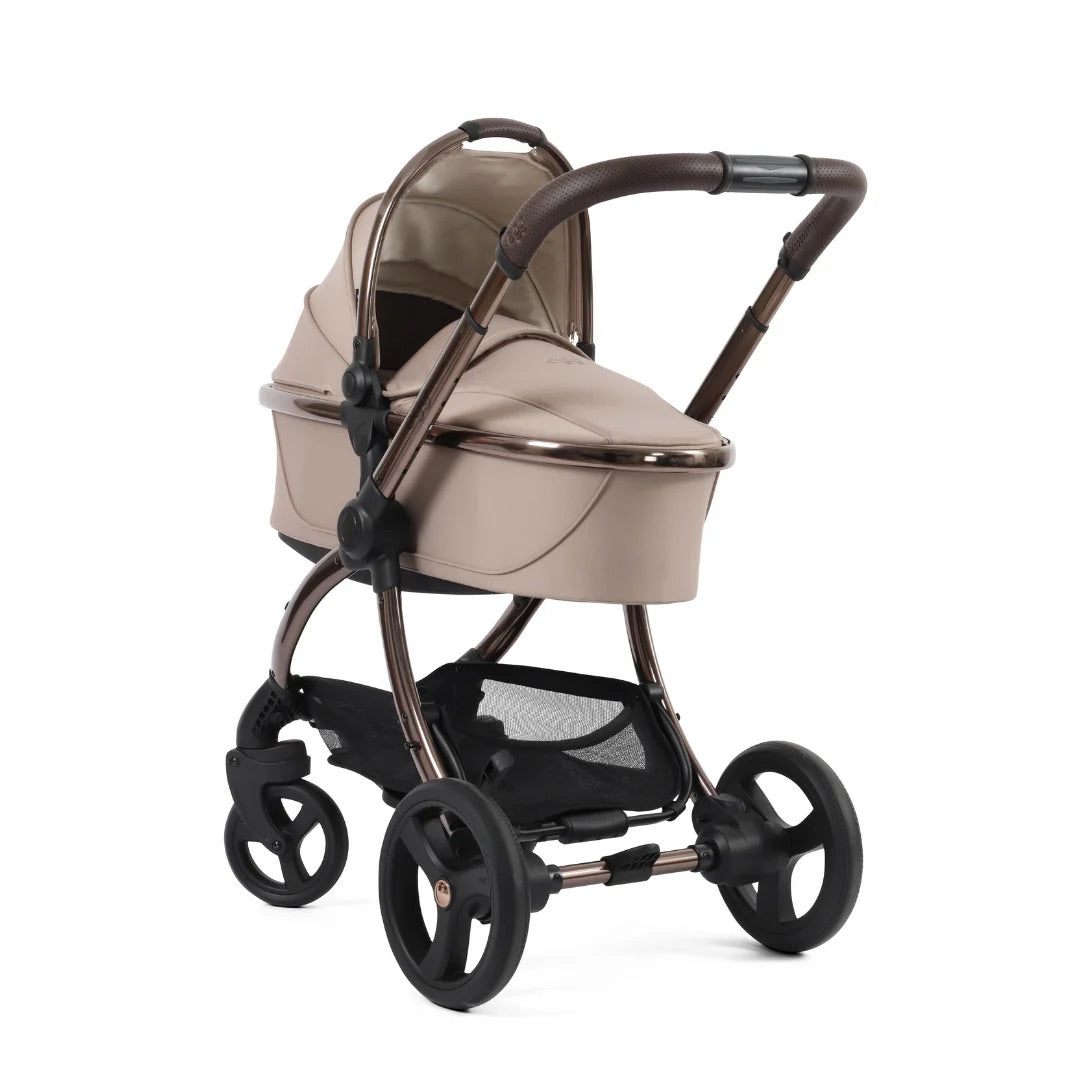 Egg3, Cybex Cloud T (Black) + Base T Travel System- Houndstooth Almond