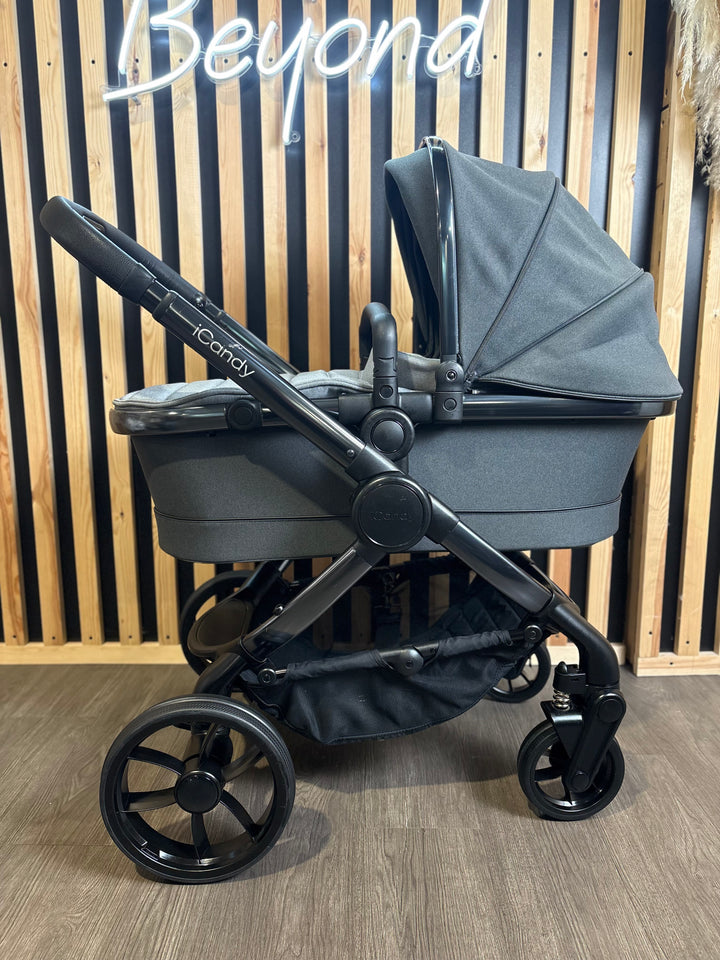 PRE LOVED iCandy Peach 7 Pram + Pushchair - Phantom/Truffle
