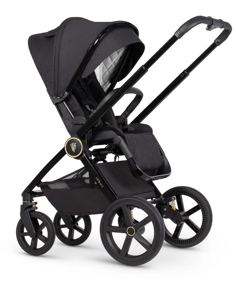 Venicci Upline2 4in1 Travel System Inc 360 Base - All Black
