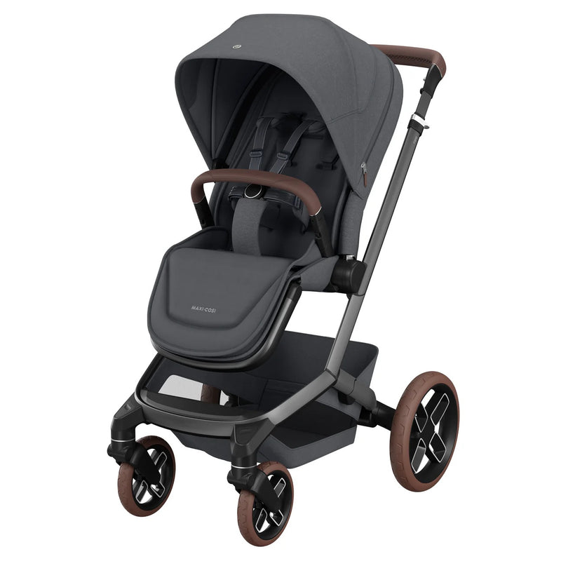 Maxi-Cosi Fame 6 Piece Travel System Bundle - Twillic Graphite/Brown