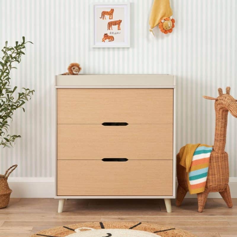 Tutti Bambini Hygge Mini 3 Piece Room Set – Light Oak/White Sand