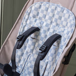 Avery Row Pram Liner - Coastline/Waves