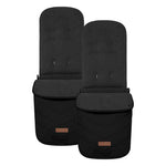 Ickle Bubba Virgo Twin 18 Piece Nimbus Car Seat Bundle - Black