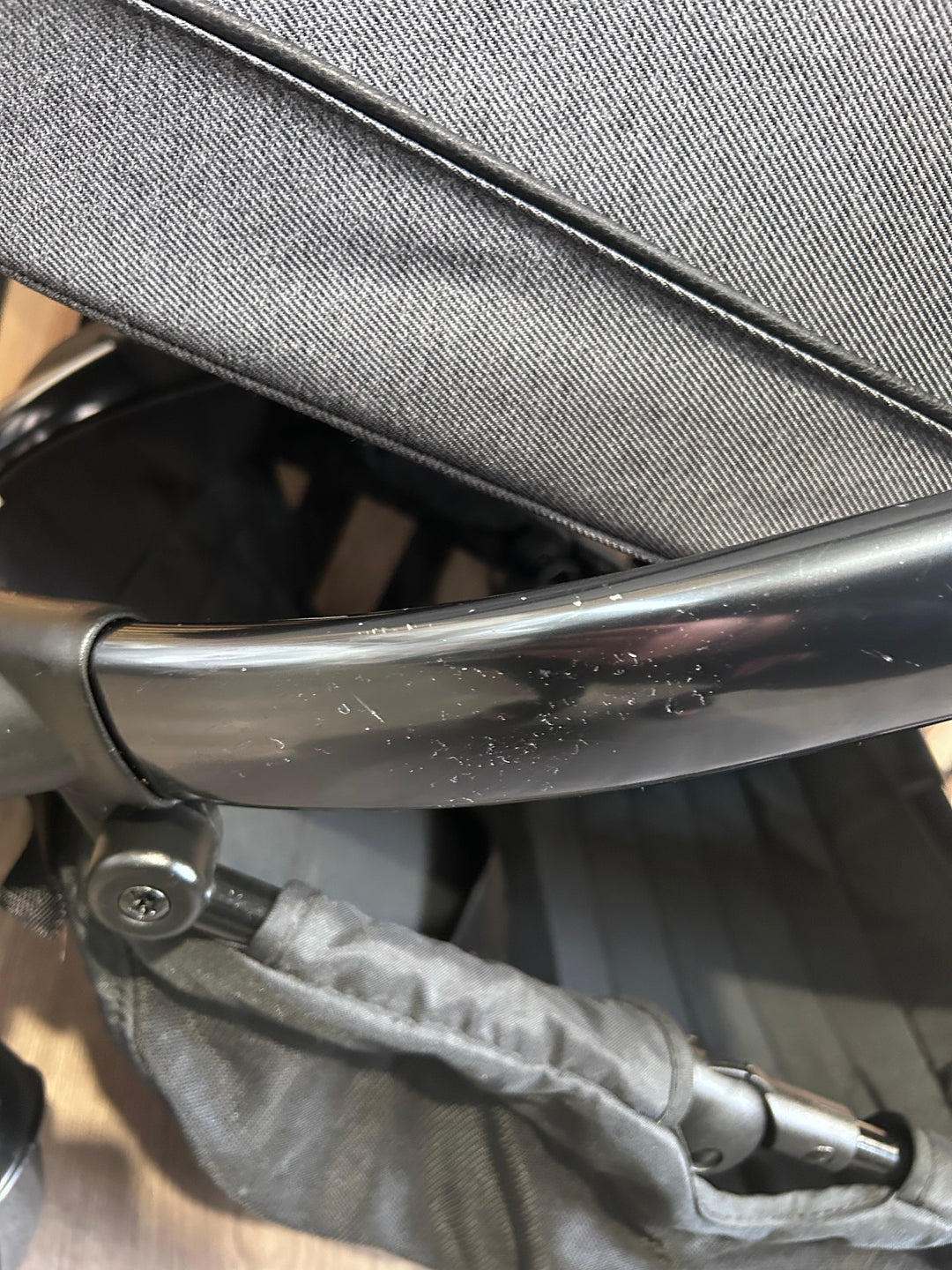 PRE LOVED iCandy Peach 6 Travel System - Dark Grey Twill