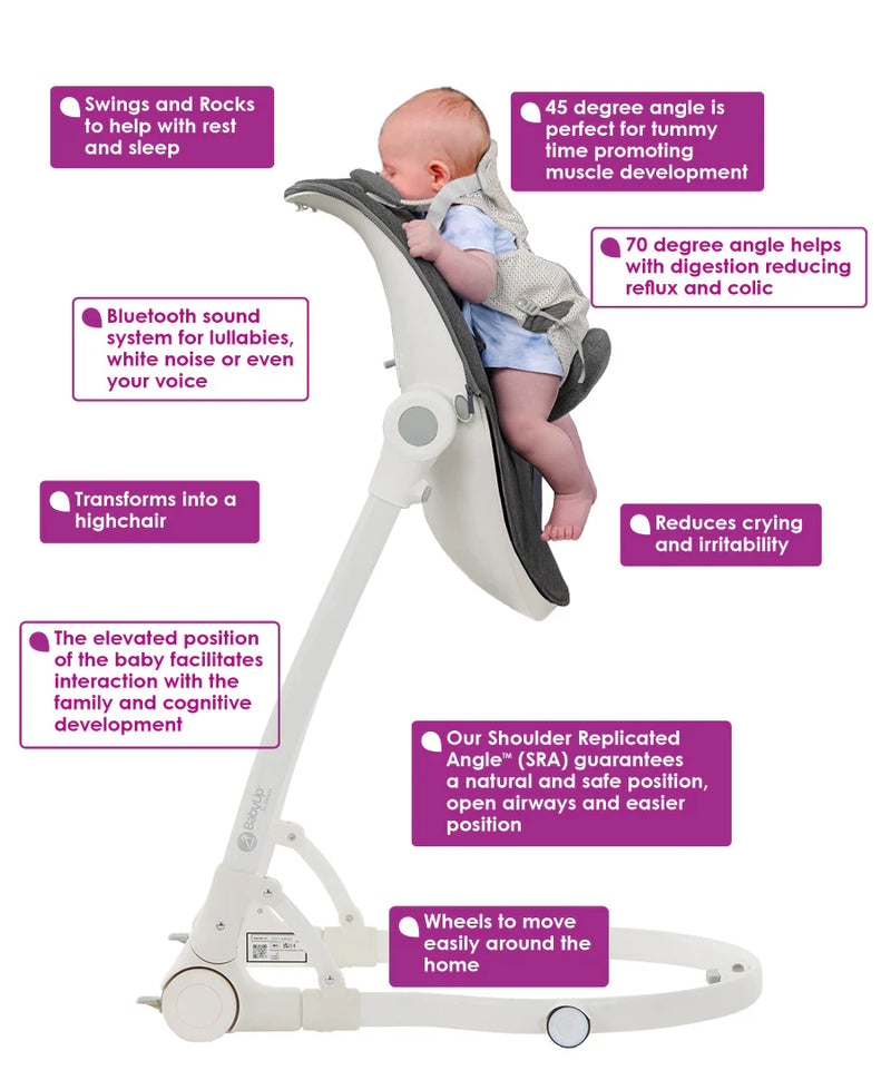 BabyUp® Anti-Reflux Chair - White