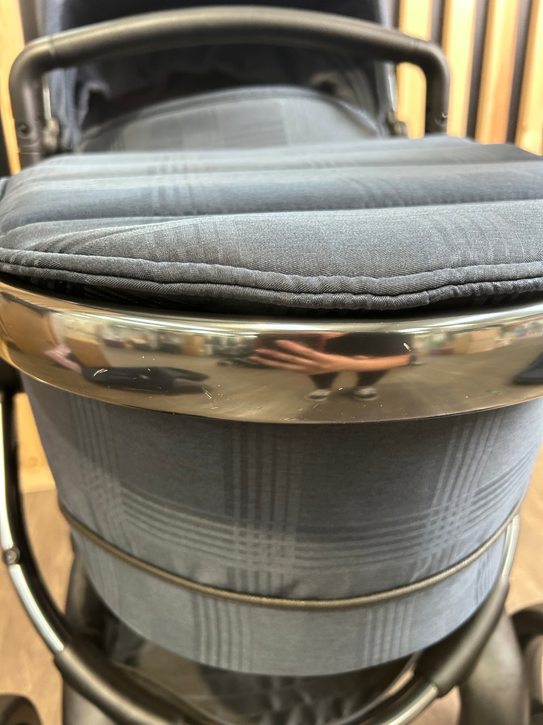 PRE LOVED iCandy Peach 6 Travel System - Navy Check