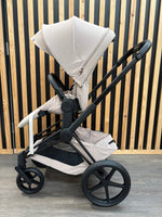 EX DISPLAY Cybex Priam Comfort Pushchair & Foldable Carrycot - Cozy Beige/Black