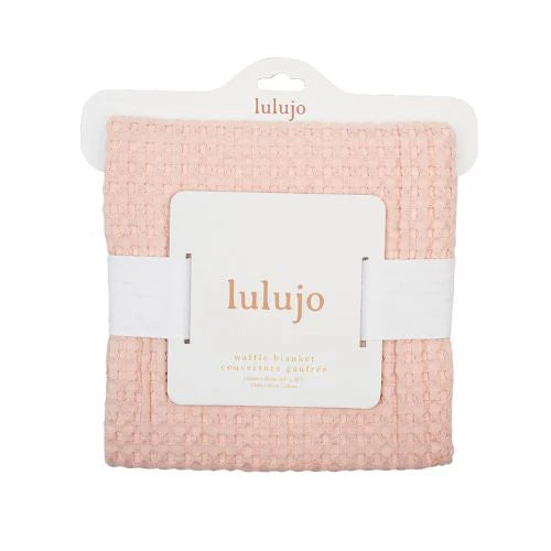 Lulujo Waffle Blanket - Ballet Slipper