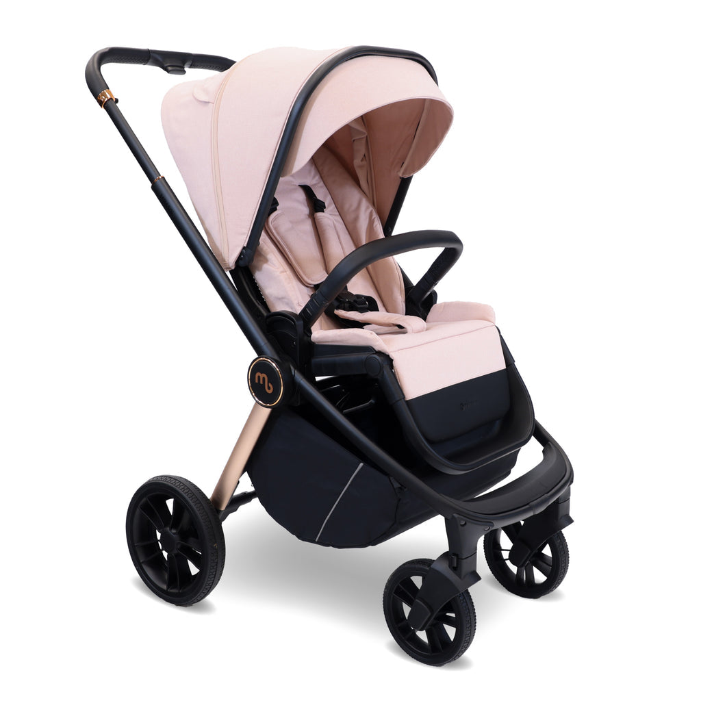 My Babiie MB450i 3in1 Travel System with Rotating Car Seat + Base - Pastel Pink