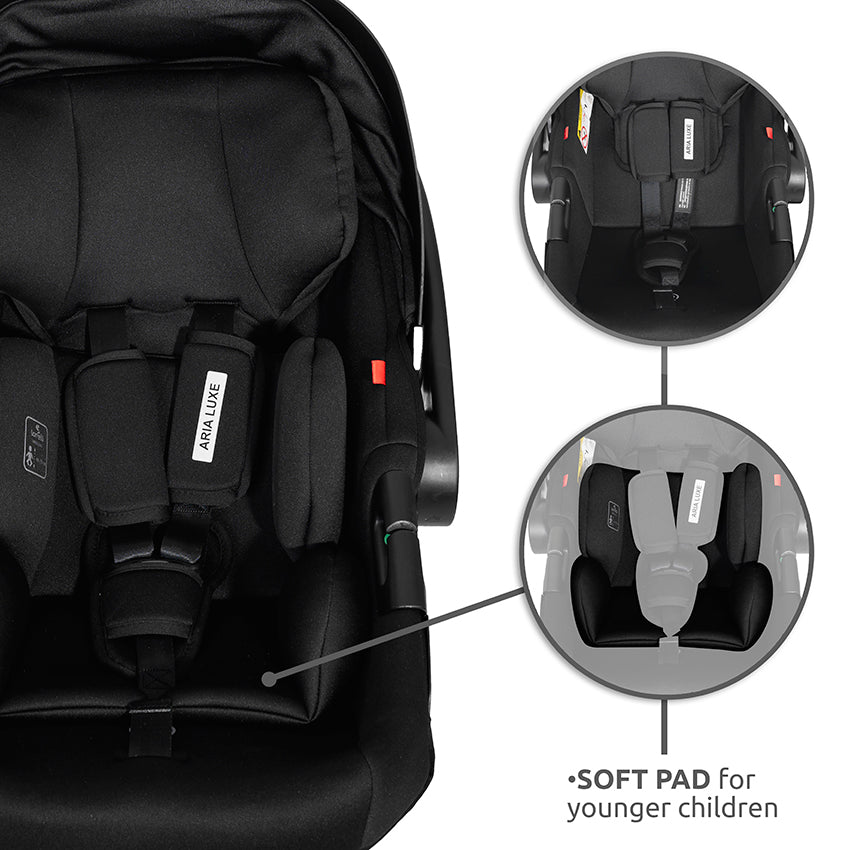 Lorelli Aria Luxe Newborn Car Seat - Black