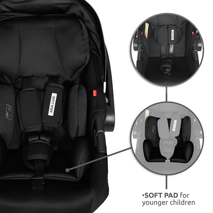 Lorelli Aria Luxe Newborn Car Seat - Black