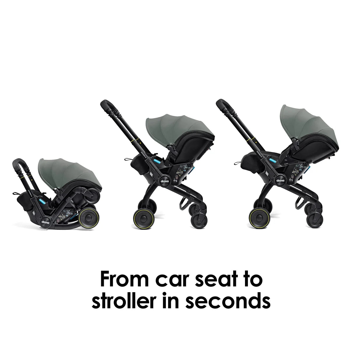 Doona X Car Seat & Stroller - Slate Green/Forest Grey + FREE Essentials Bag Worth £54.99!