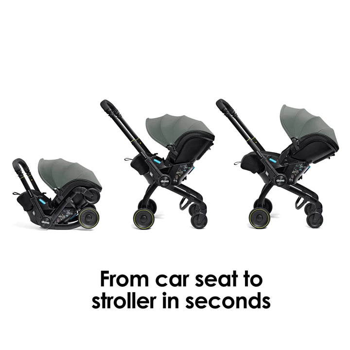 Doona X Car Seat & Stroller - Slate Green + FREE Essentials Bag