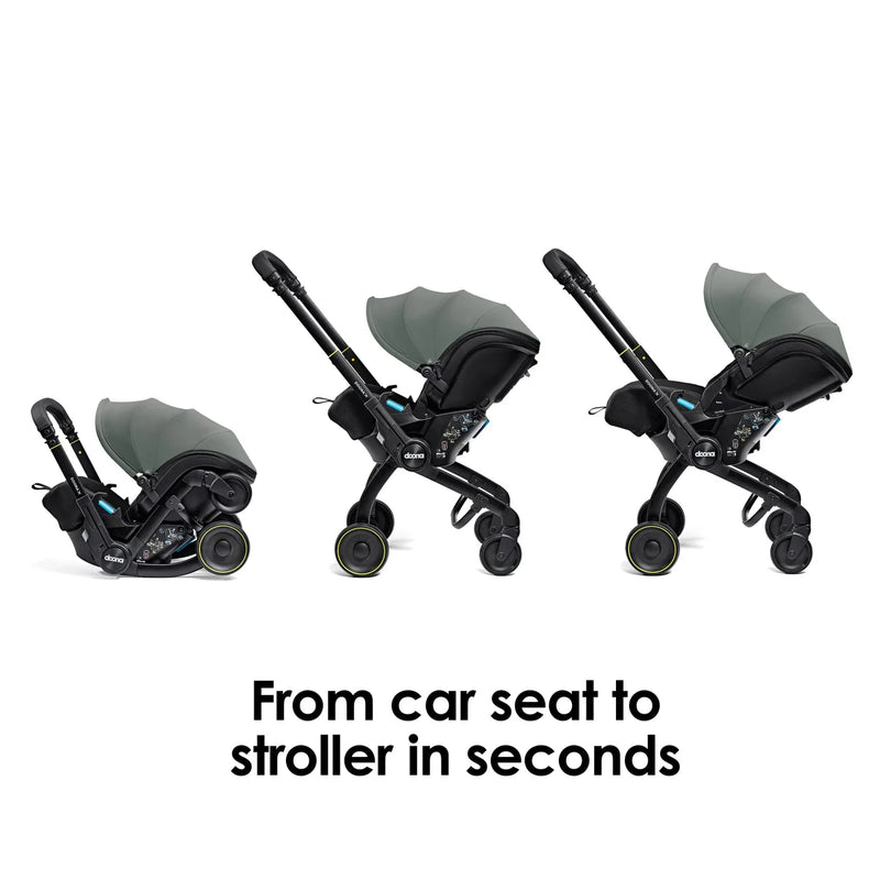 Doona X Car Seat & Stroller - Slate Green/Forest Grey + FREE Essentials Bag Worth £54.99!