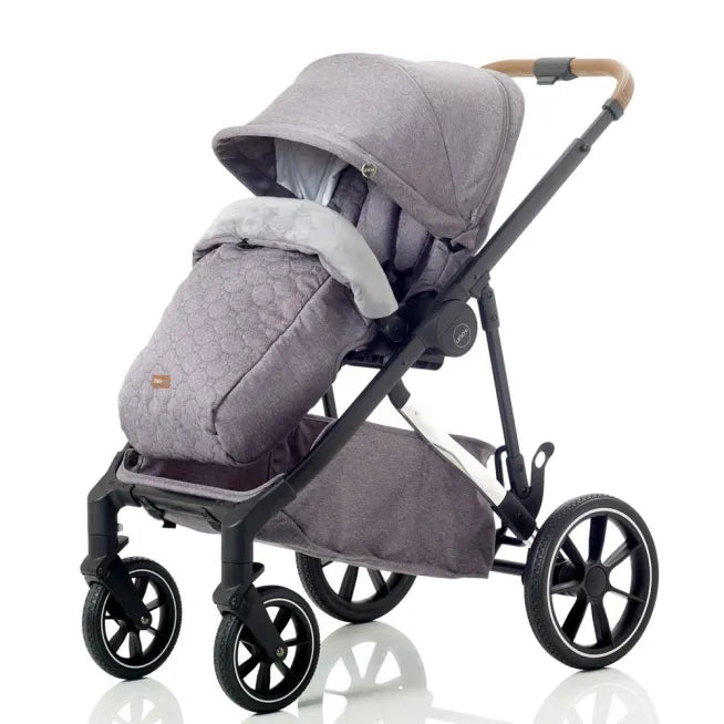 Mee-Go Uno+ Tandem Pushchair - Pearl Grey