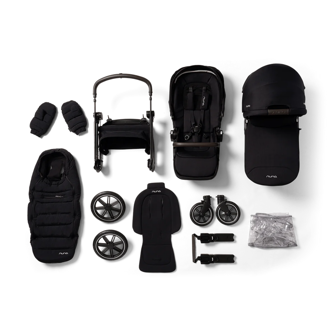 Nuna Triv LX 2in1 Pushchair + Carrycot Bundle - Caviar