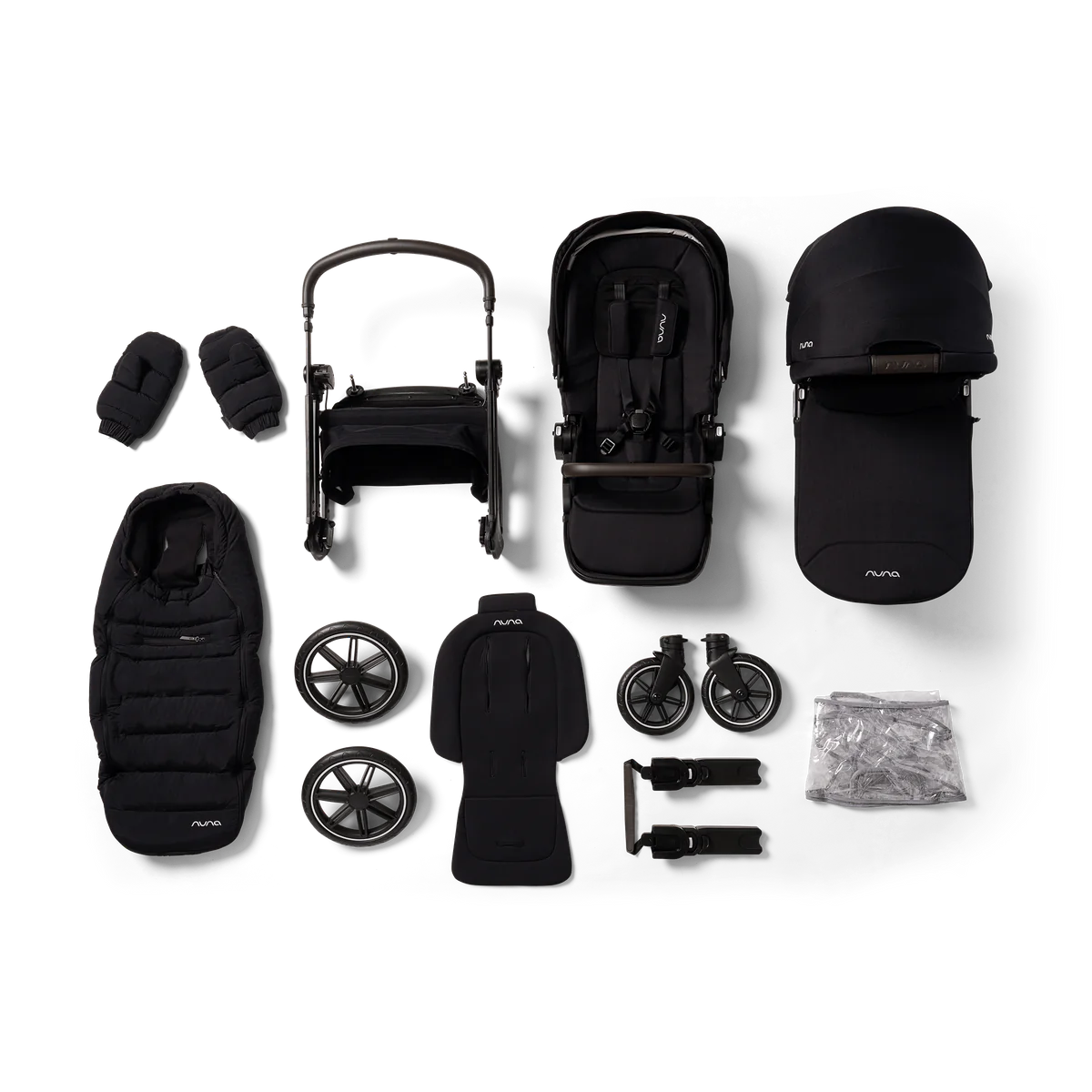 Nuna Triv LX 2in1 Pushchair + Carrycot Bundle - Caviar